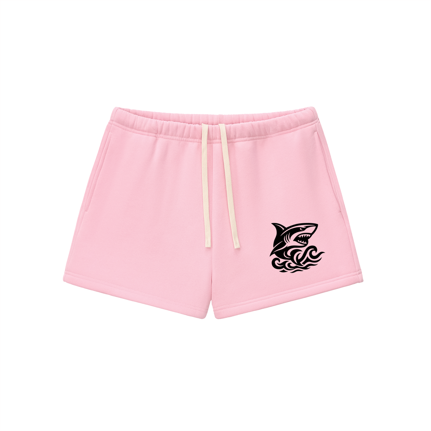 Women's Essential Fleece Drawstring Sweatshorts - SHARKY