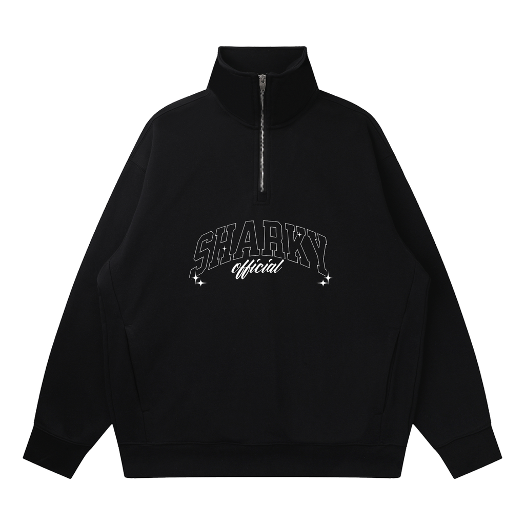 Quarter-Zip Drop Shoulder Sweatshirt ODMPOD