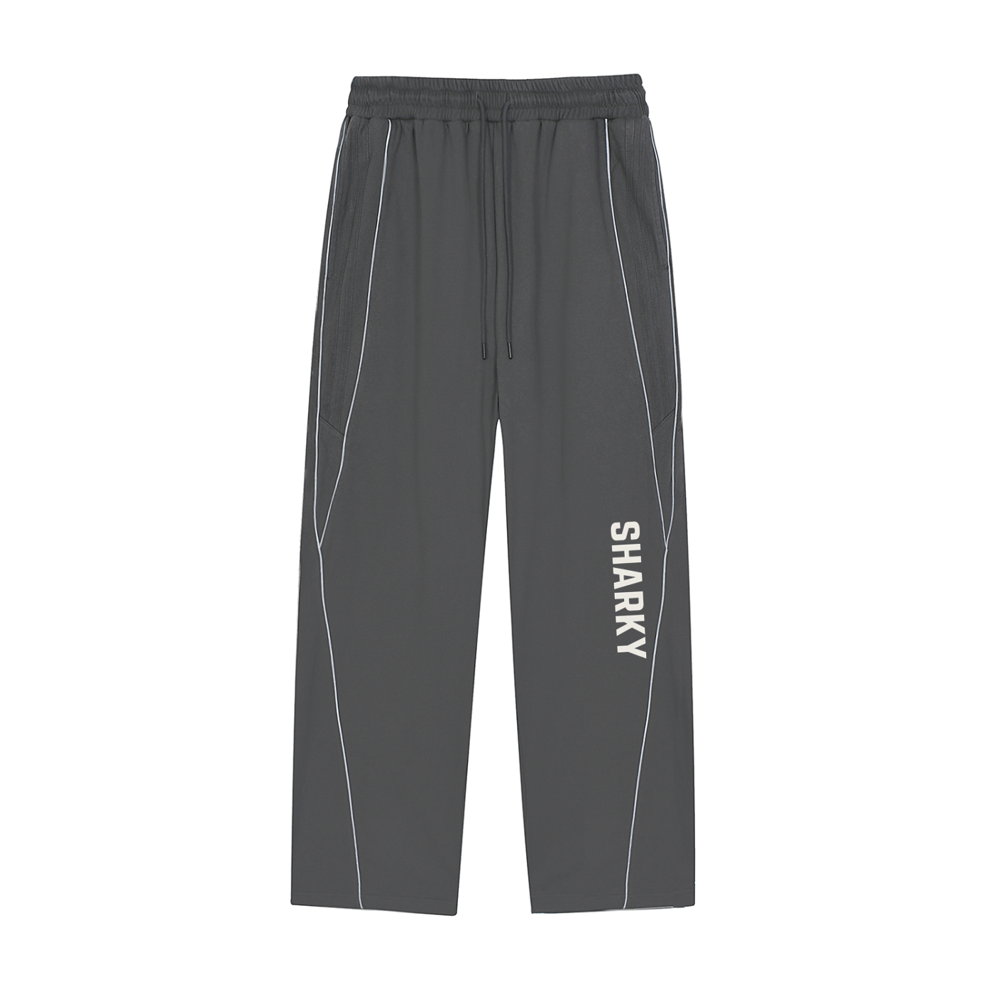 Reflection Striped Straight-Leg Sweatpants - SHARKY