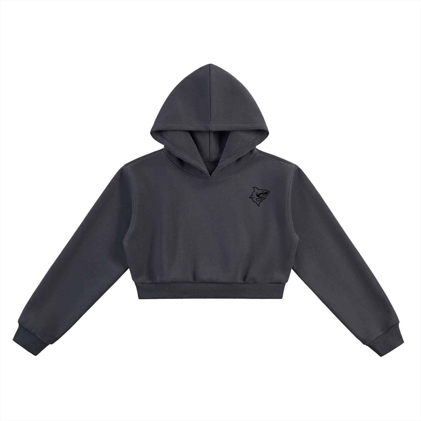 Women's Essential Cropped Hoodie - SHARKY