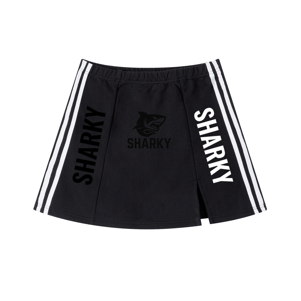 Contrast Side Stripe Slit Skirt Womens ODMPOD