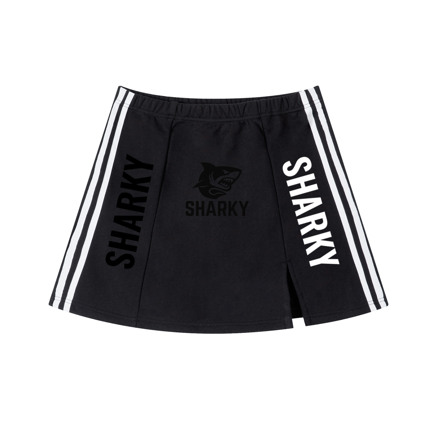 Contrast Side Stripe Slit Skirt Womens ODMPOD