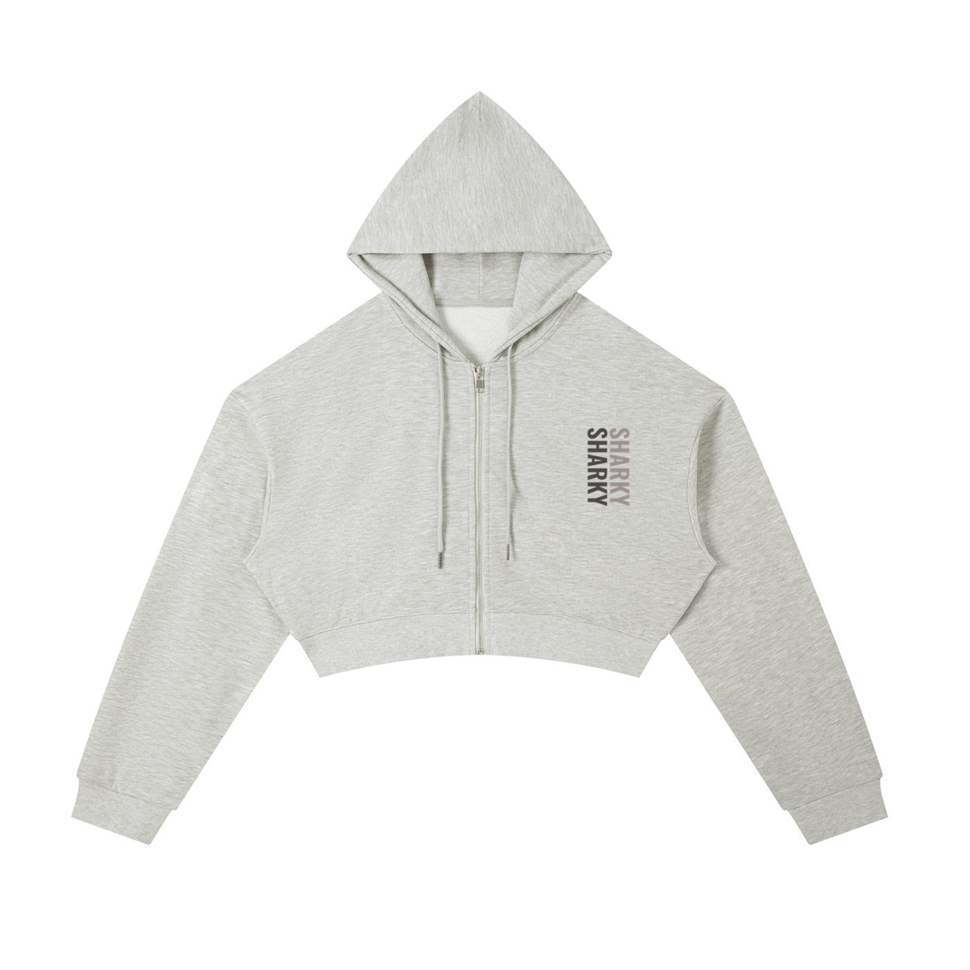 Essential Cropped Zip-Up Hoodie ODMPOD