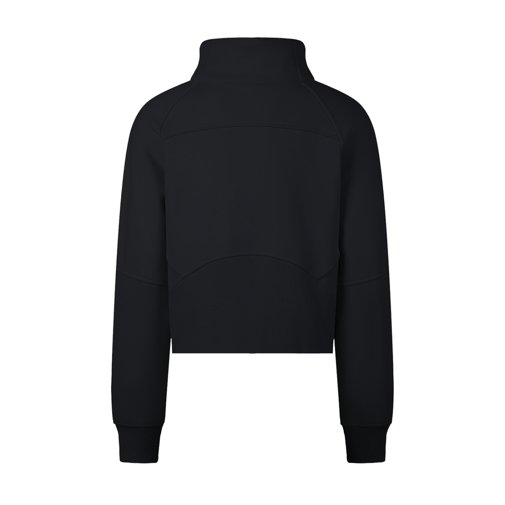 Women's Cropped Half-Zip Sweatshirt - SHARKY