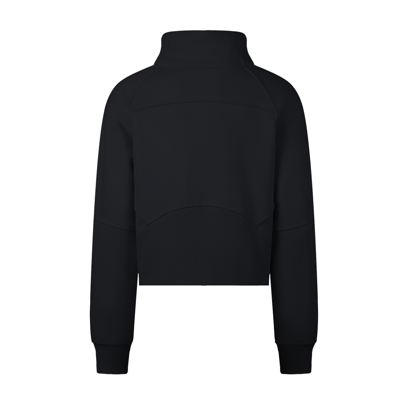 Women's Cropped Half-Zip Sweatshirt - SHARKY