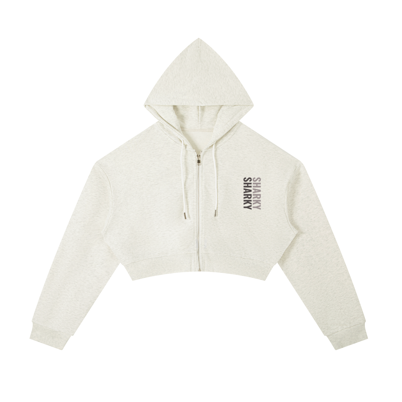 Essential Cropped Zip-Up Hoodie ODMPOD