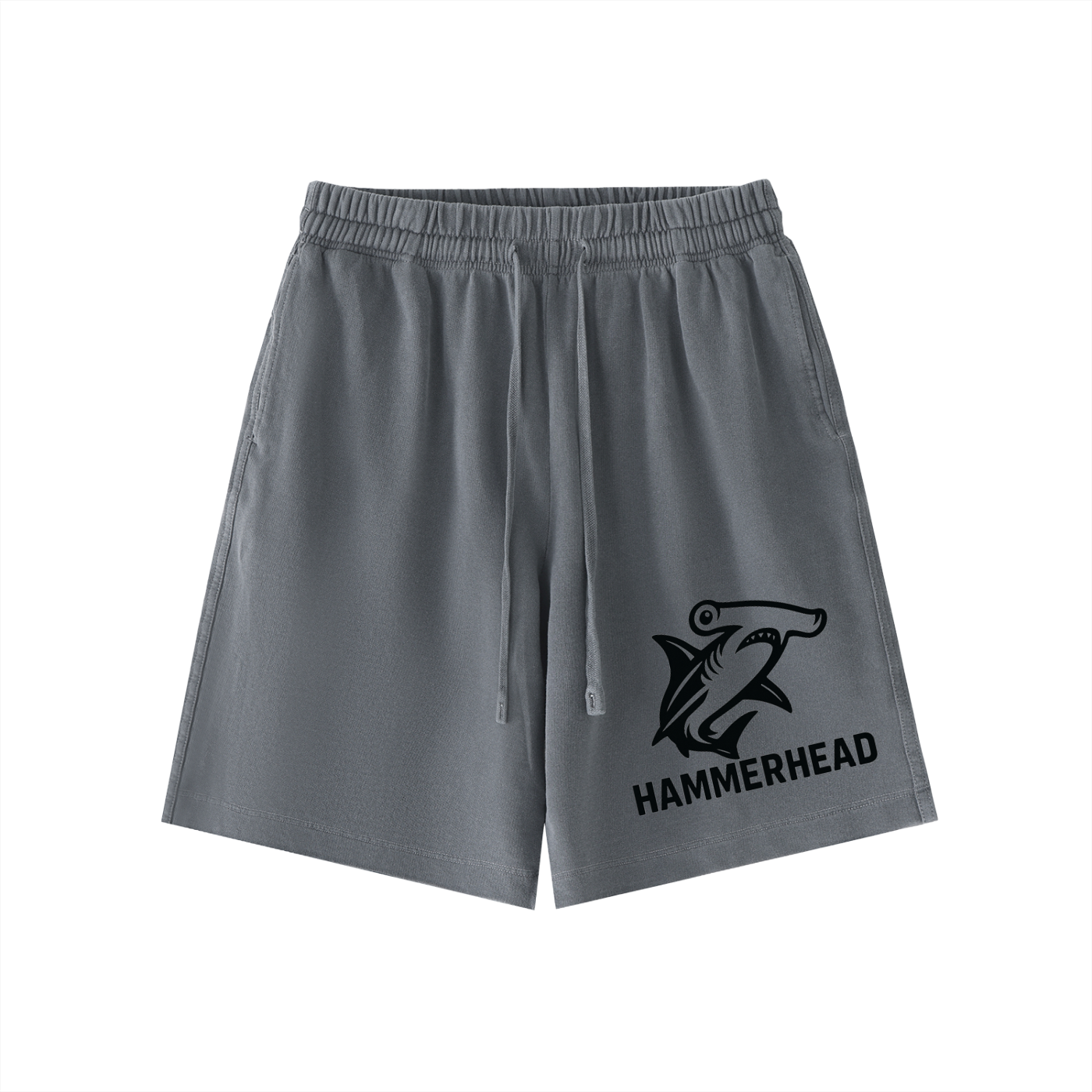 Vintage Wash Cotton Shorts - SHARKY