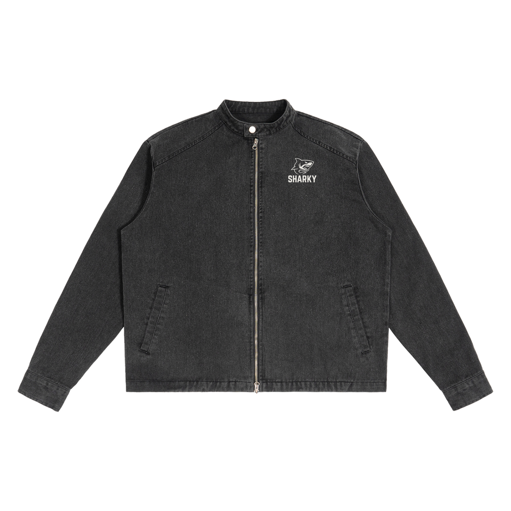 Denim Vintage Washed Jacket - SHARKY