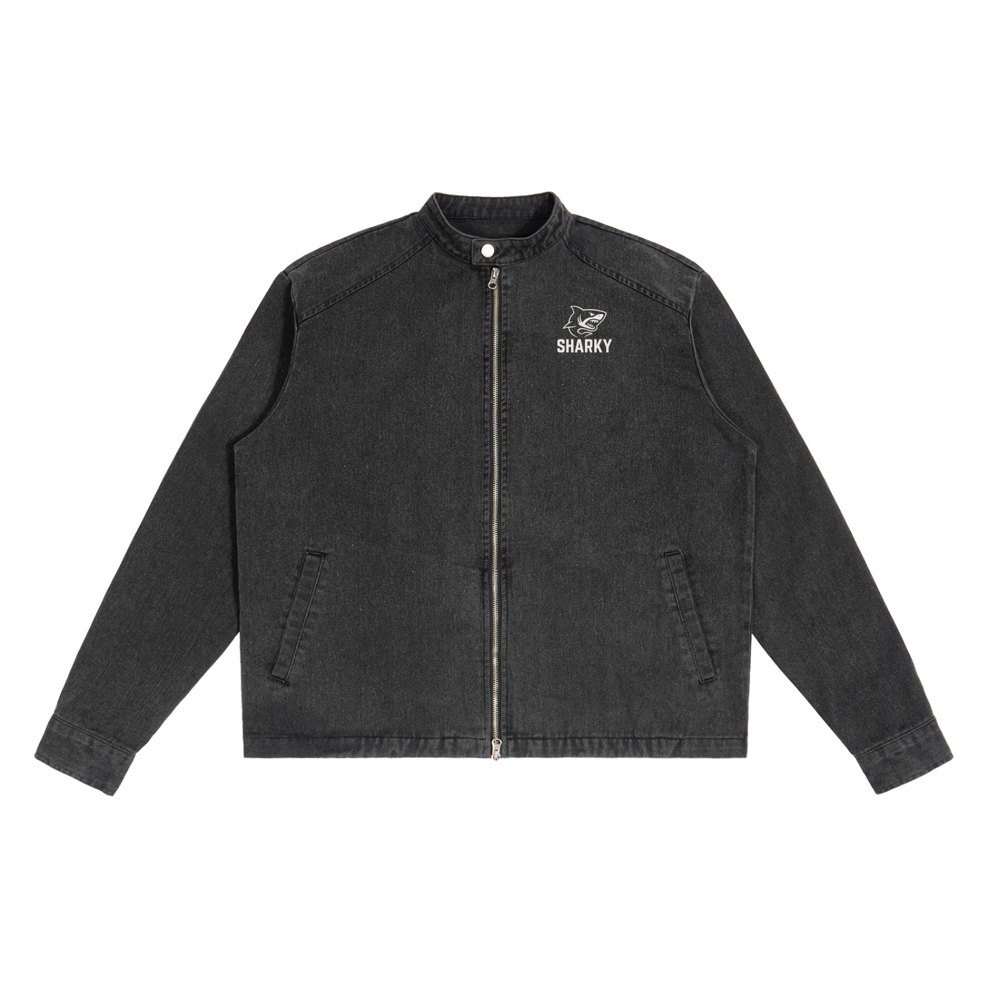 Denim Vintage Washed Jacket - SHARKY