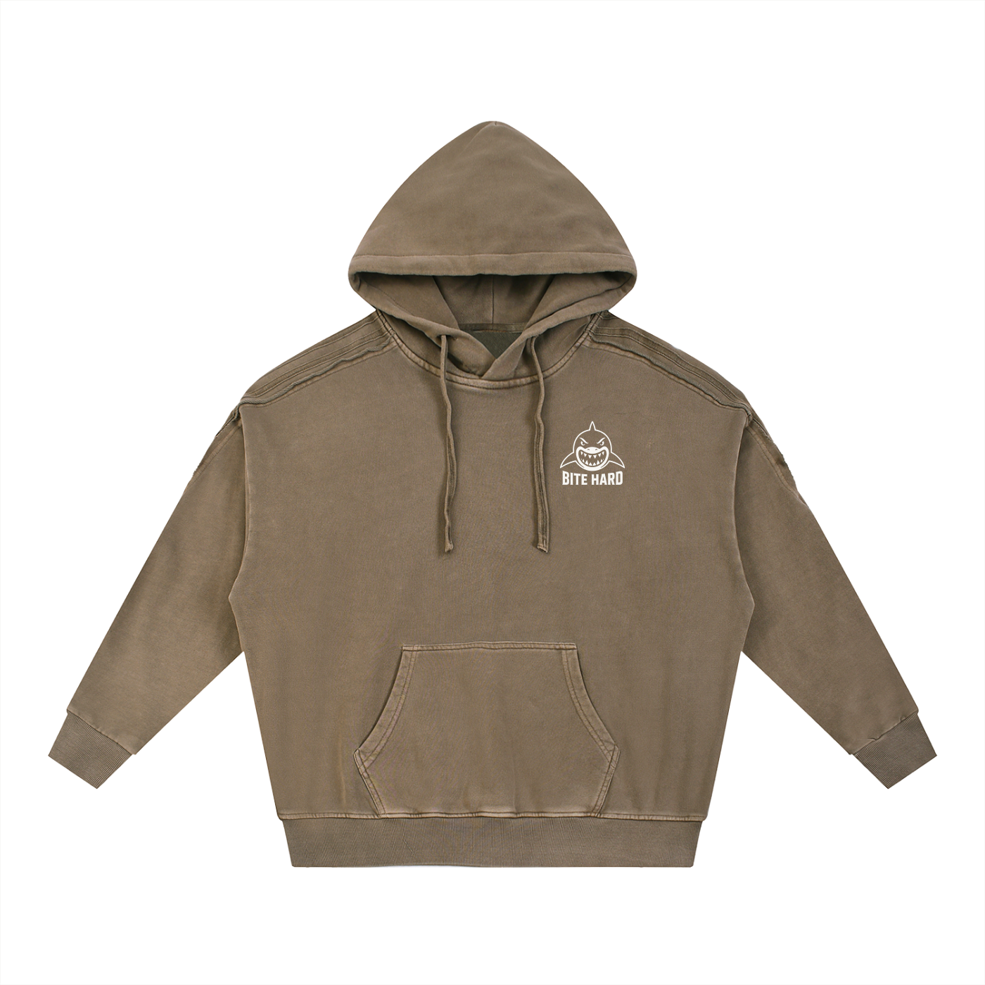 Snow Washed Tape Raw Edge Hoodie ODMPOD