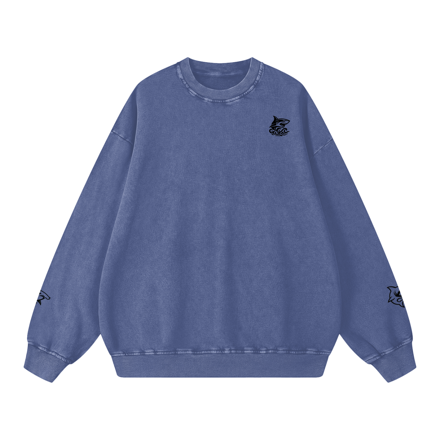 Snow Washed Oversized Sweatshirt - SHARKY