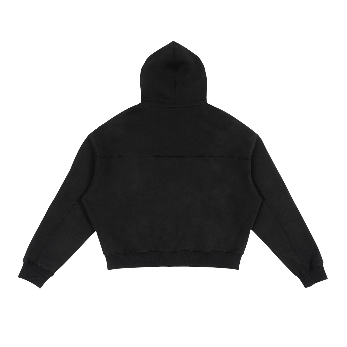 Fleece Zip-Up Boxy Hoodie - SHARKY