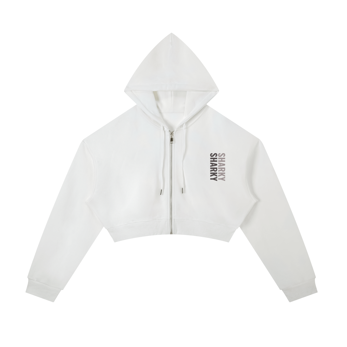 Essential Cropped Zip-Up Hoodie ODMPOD