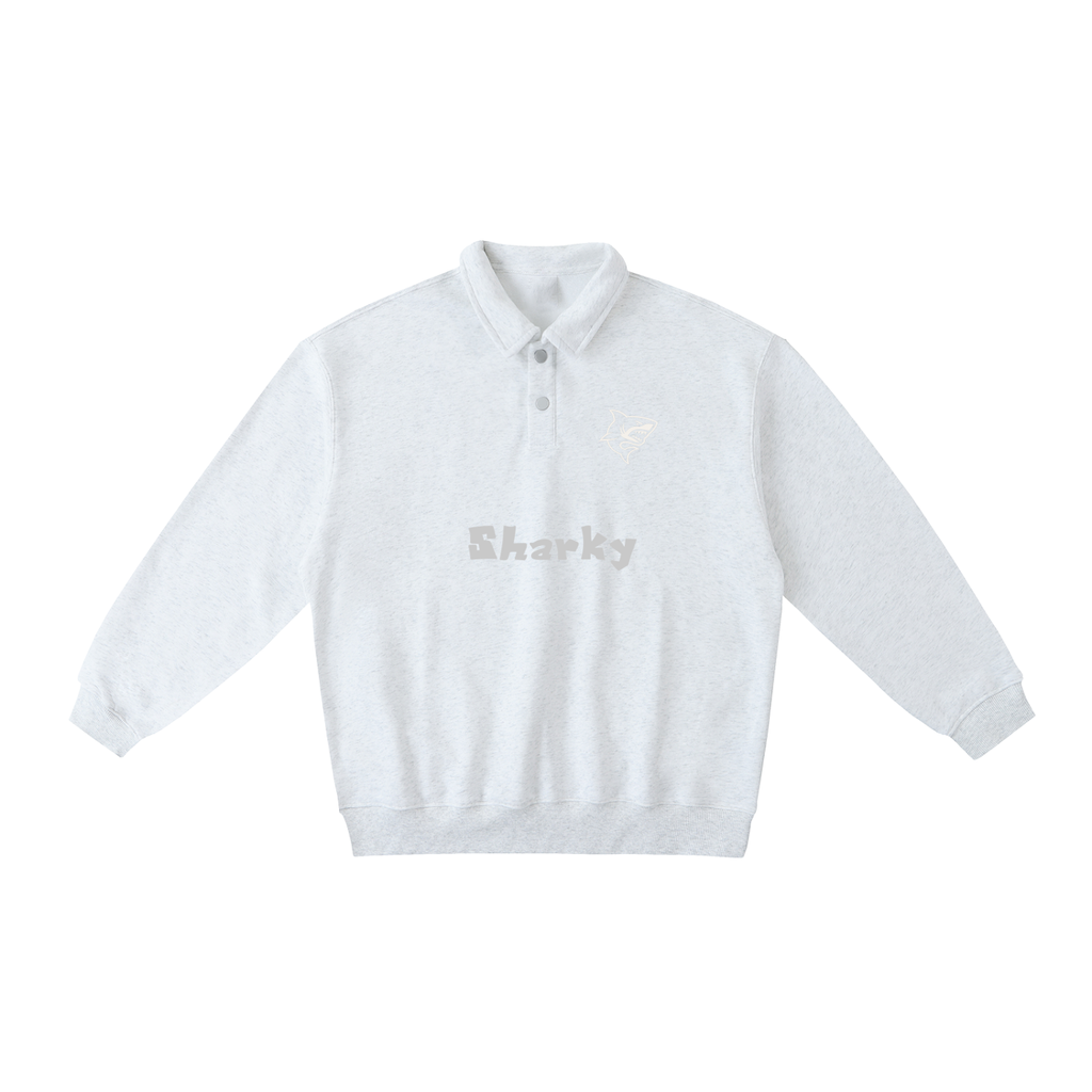 Heavyweight Polo-Collar Sweatshirt - SHARKY