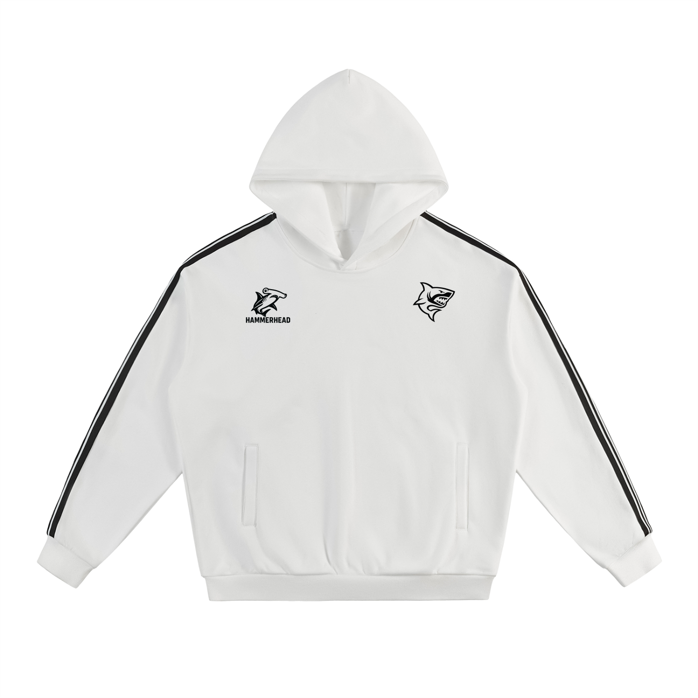 Side Stripe Drop-Shoulder Hoodie ODMPOD