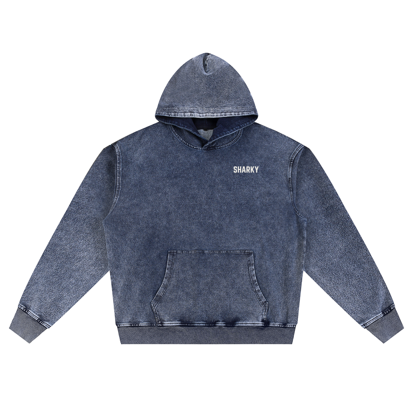 Snow Wash Oversized Hoodie - SHARKY