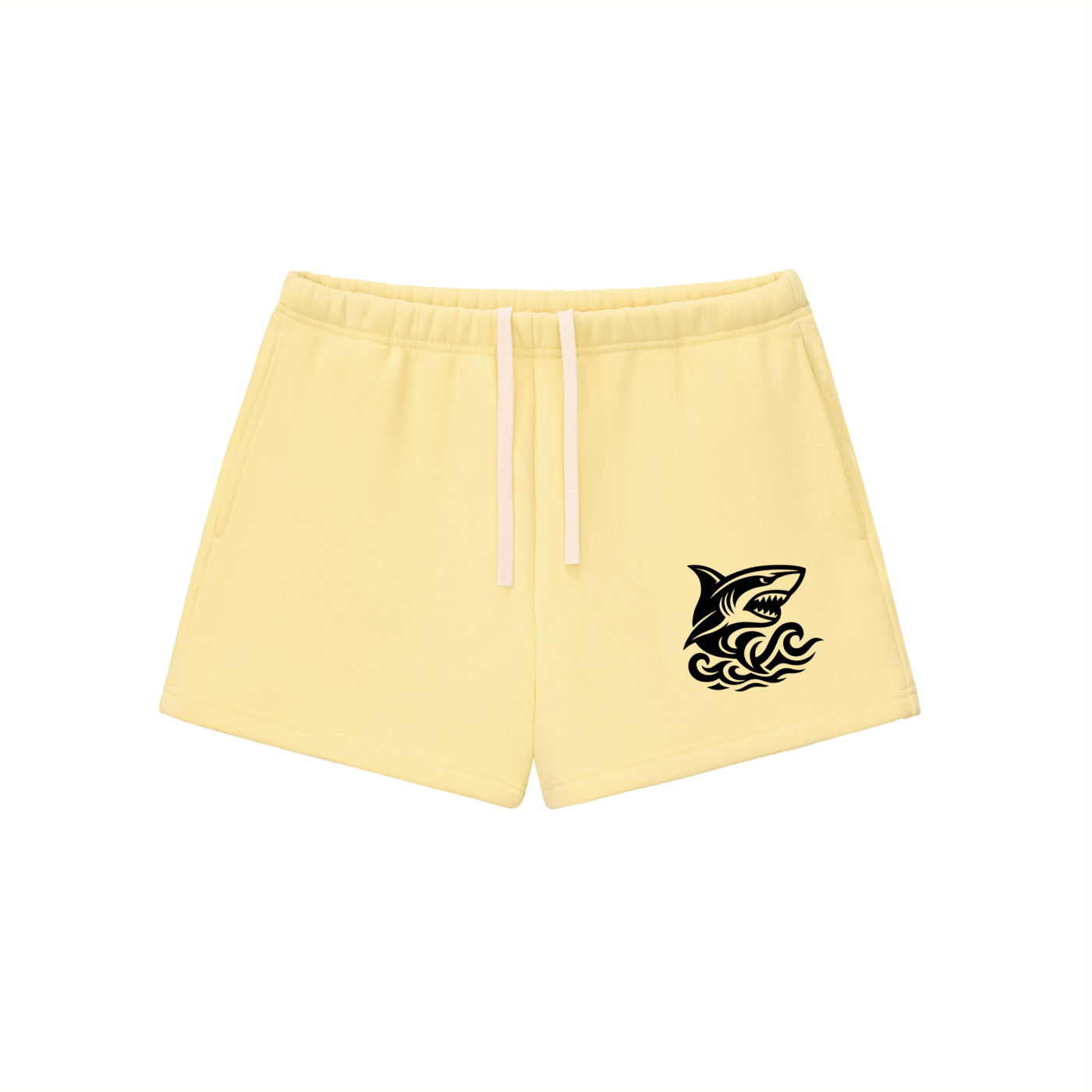 Women's Essential Fleece Drawstring Sweatshorts - SHARKY