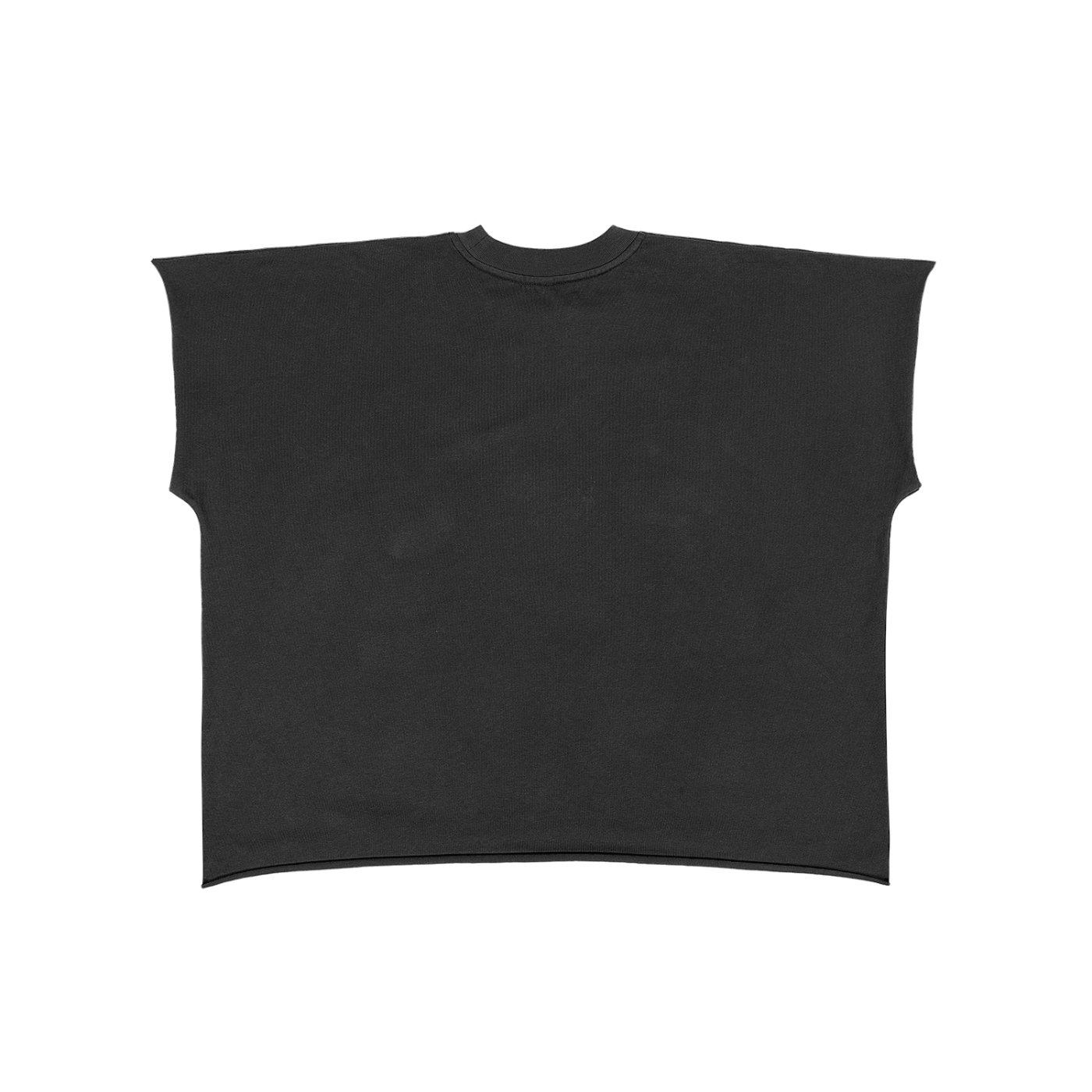 Raw Edge Boxy Non-Shrink T-Shirt - SHARKY