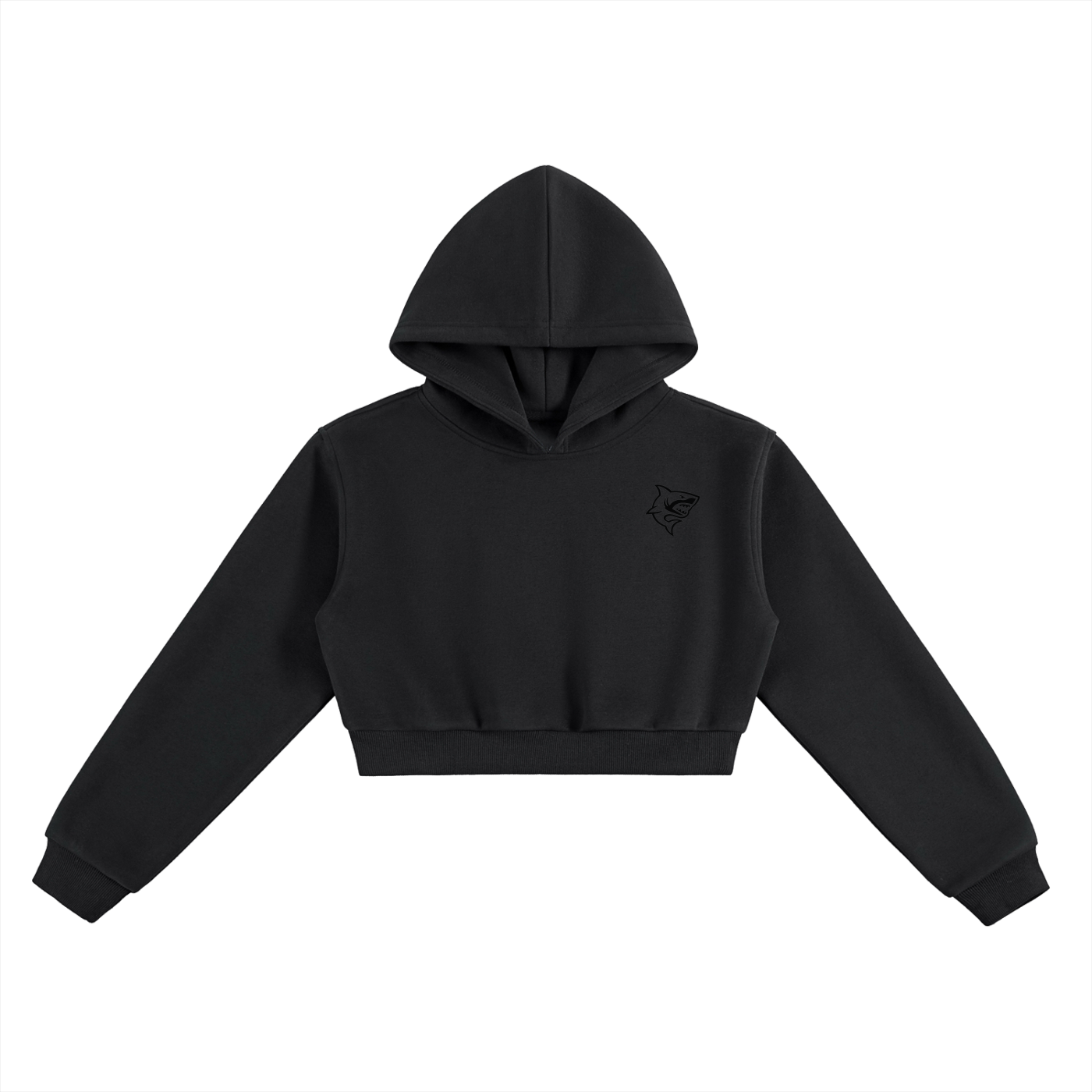 Women's Essential Cropped Hoodie - SHARKY