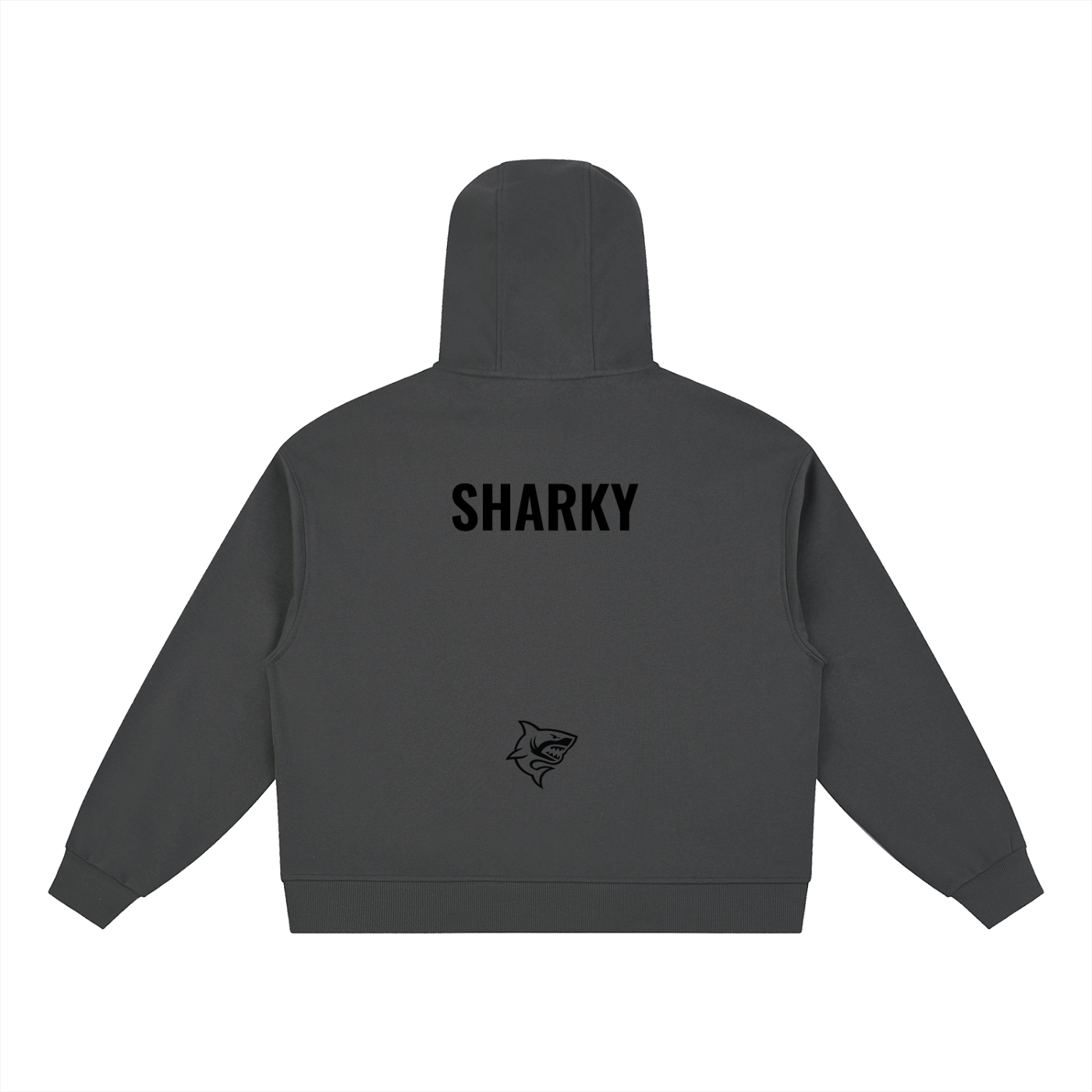 Boxy Button Placket Hoodie ODMPOD