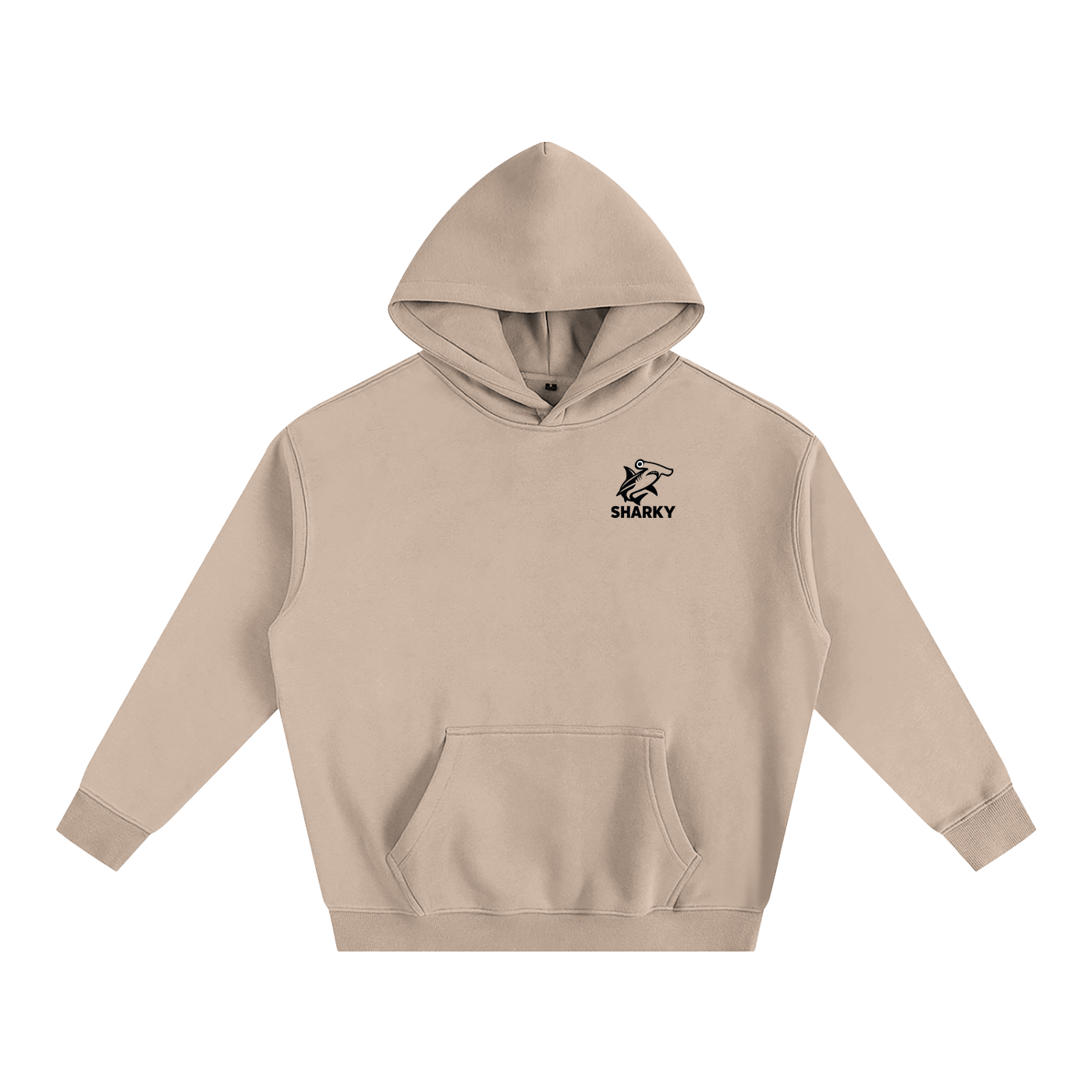 Oversize Fleeced Hoodie - SHARKY