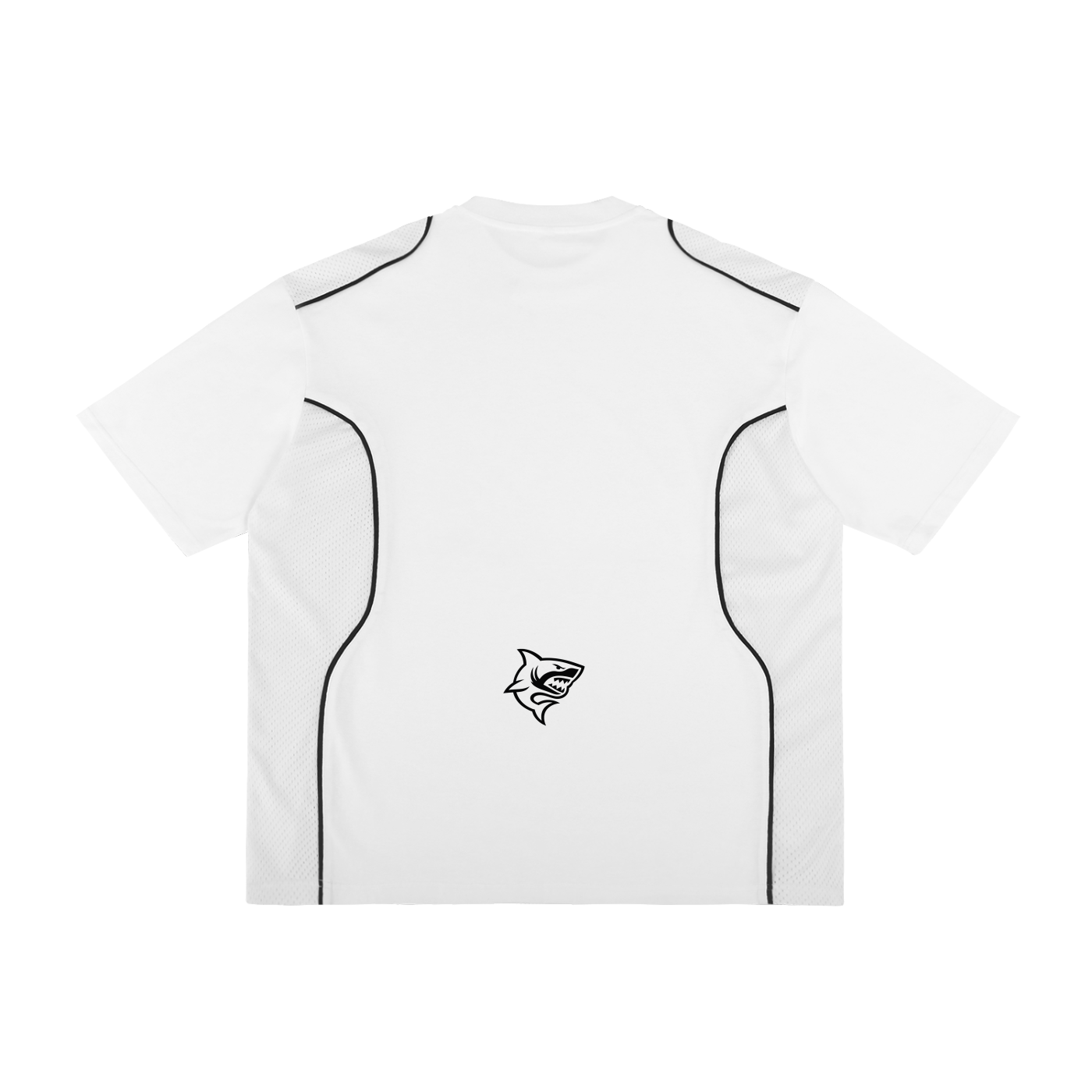Contrast Piped Panel T-Shirt - SHARKY