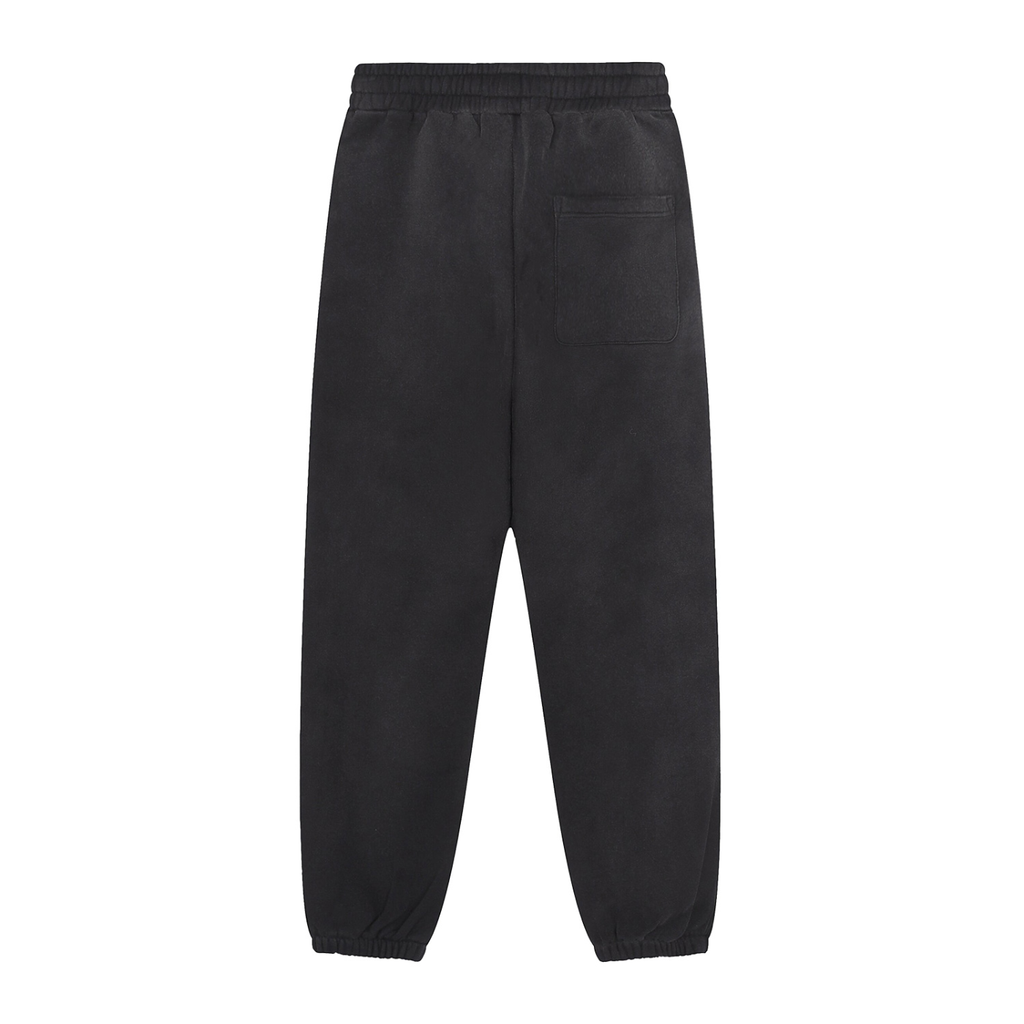 Sun Fade Contrast Tape Fleece Jogged Sweatpants - SHARKY