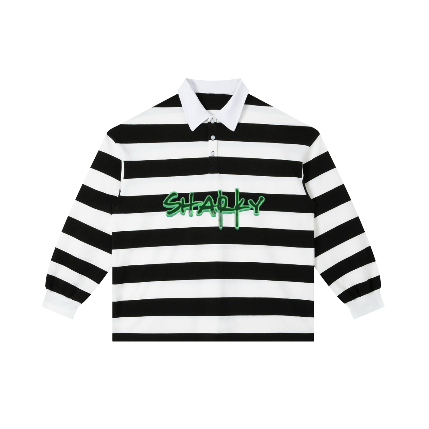 Color Block Stripe Polo Shirt