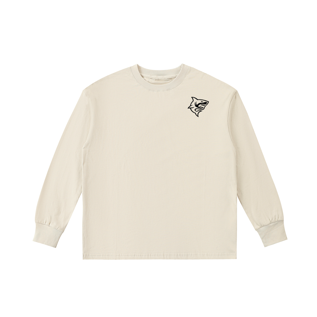 Kids' Quick-Dry Cotton Long-Sleeve Tee - SHARKY