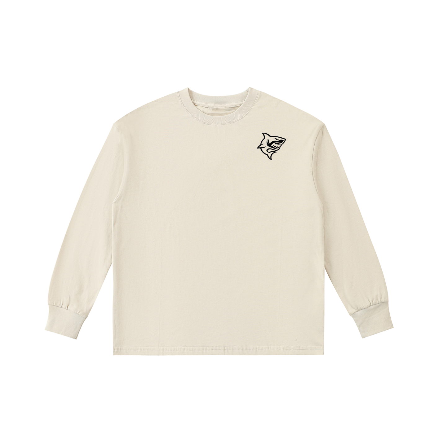 Kids' Quick-Dry Cotton Long-Sleeve Tee - SHARKY
