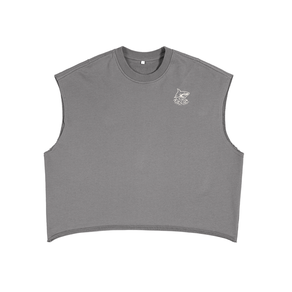 French Terry Boxy Tank Top - SHARKY