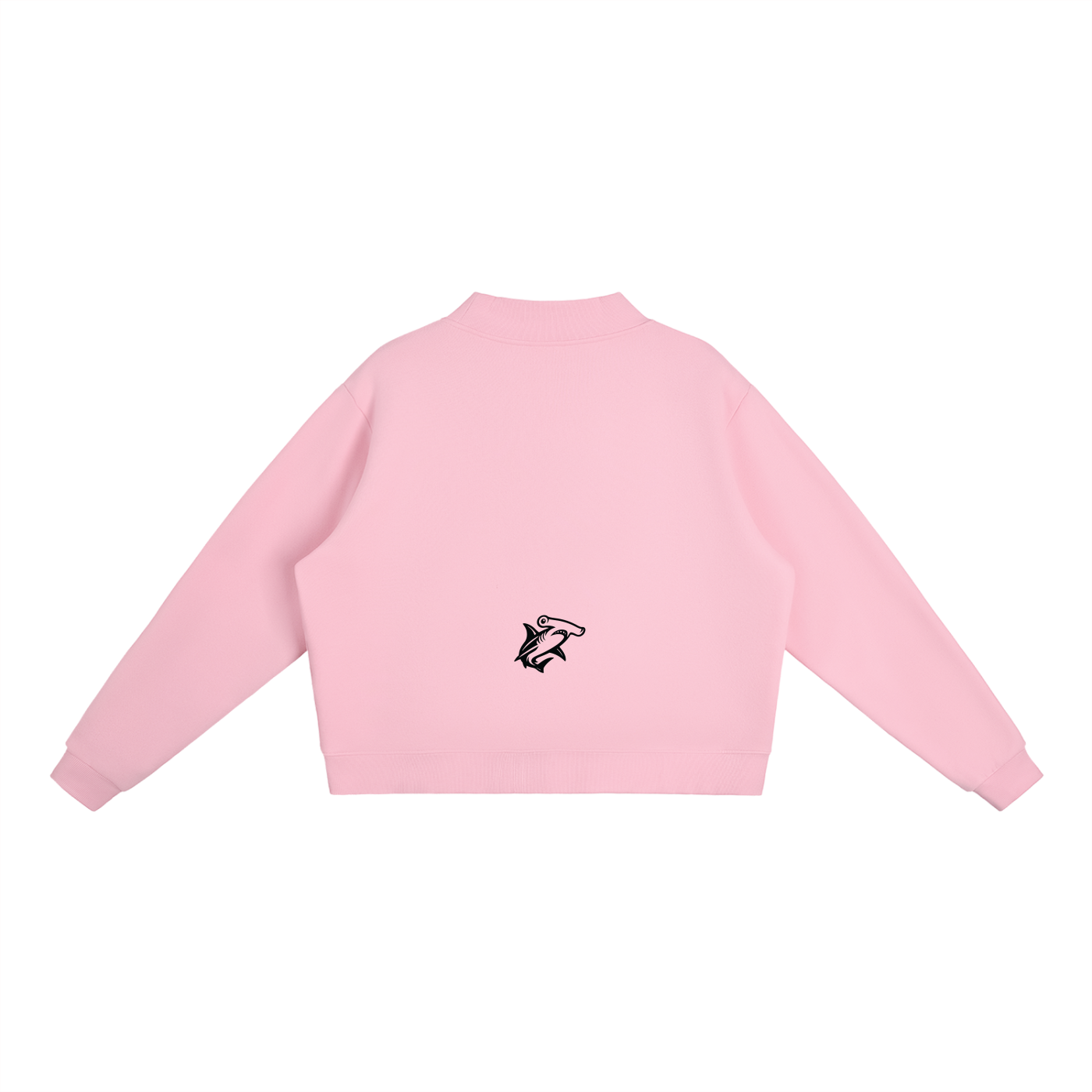 Essential Fleece Mid-Neck Crew Sweatshirt - SHARKY