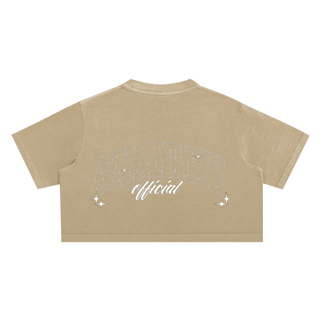 women Snow Washed Crop Top ODMPOD