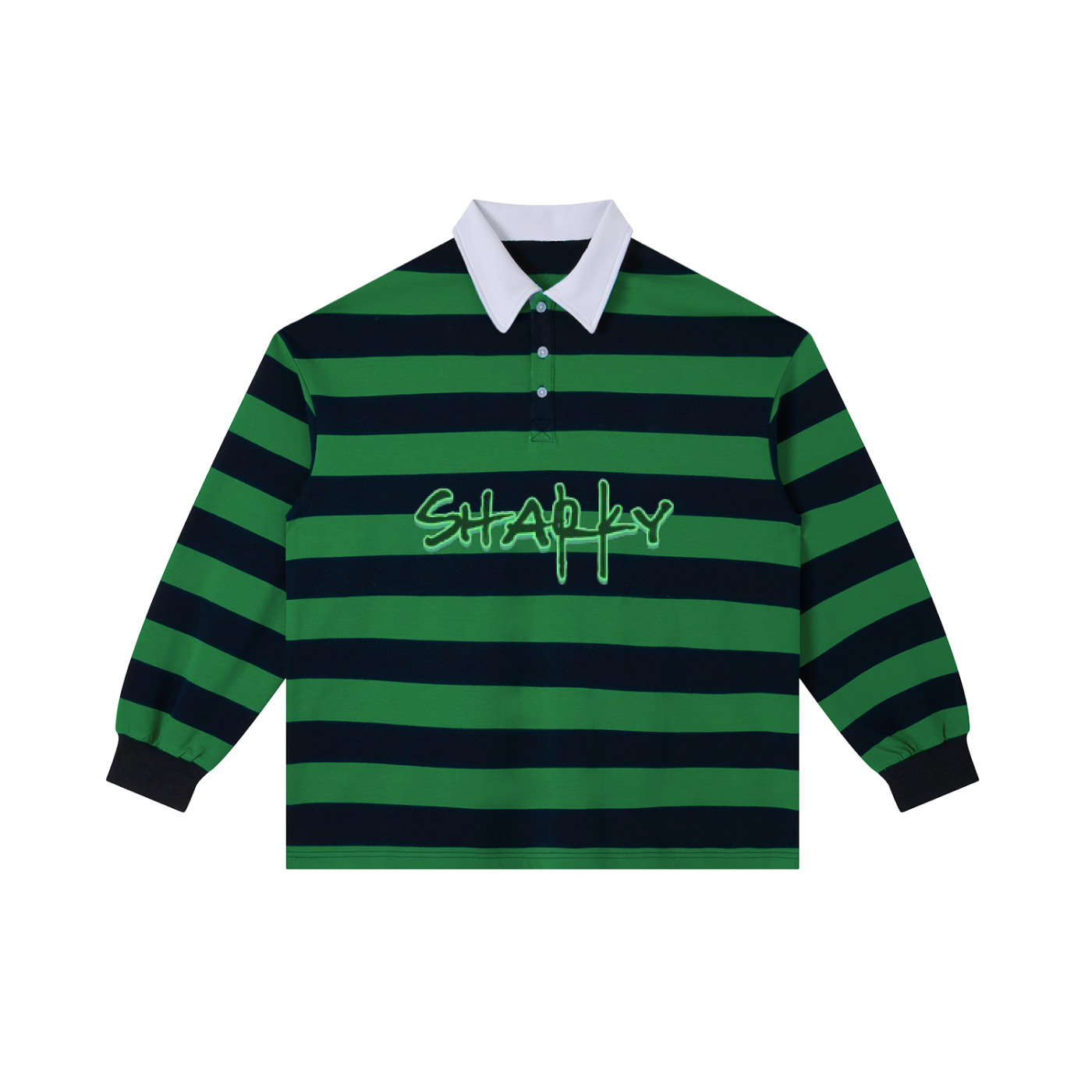 Color Block Stripe Polo Shirt