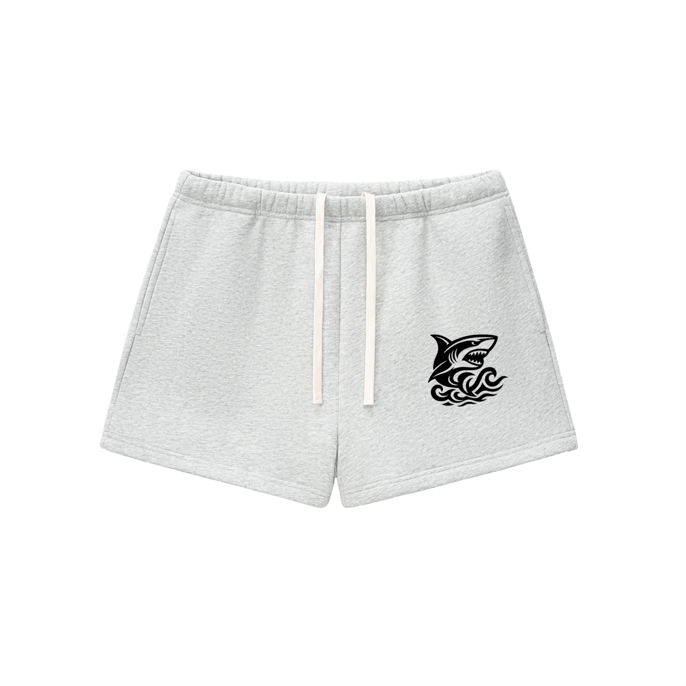 Essential Fleece Drawstring Sweatshorts - SHARKY