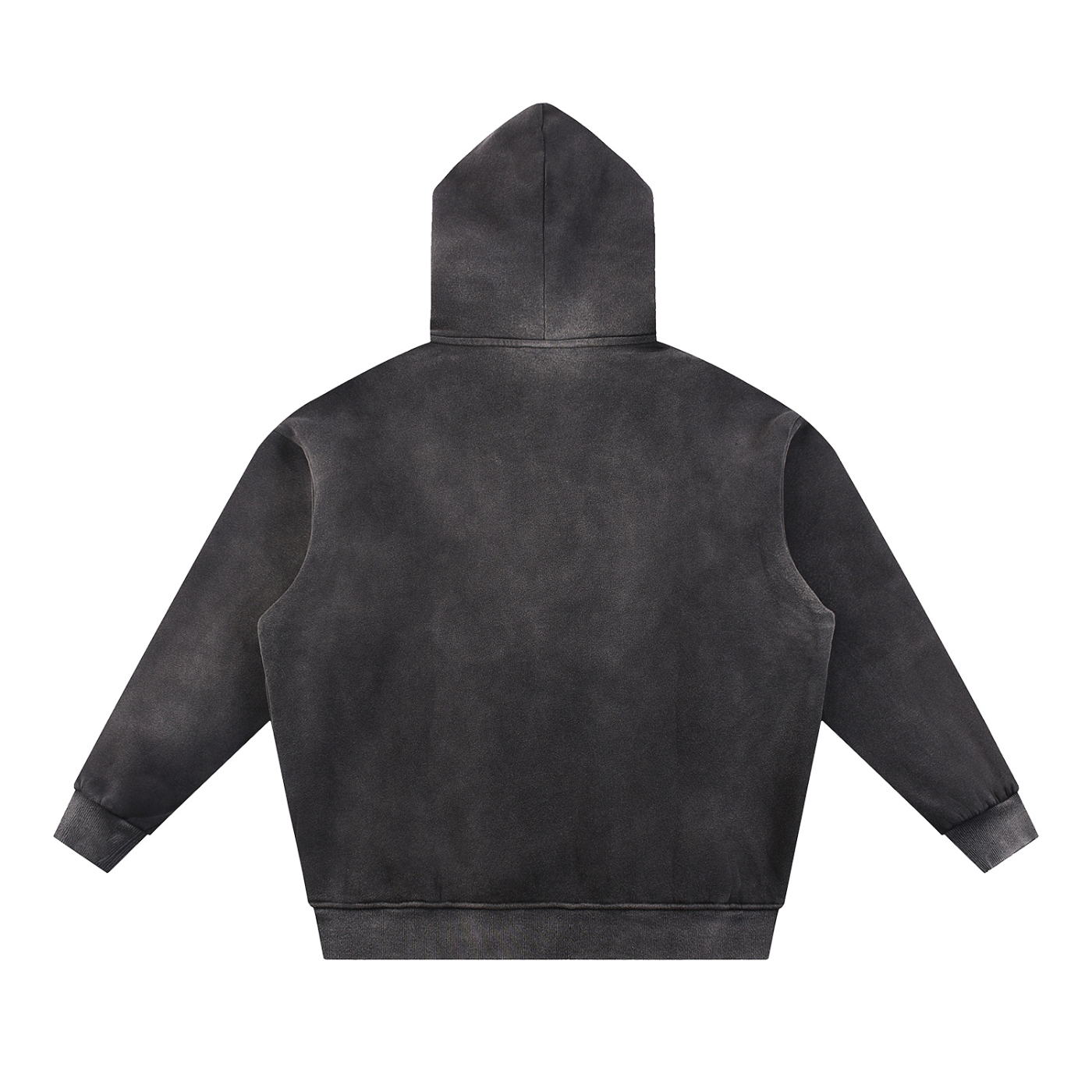 Sun Fade Contrast Tape Fleece Hoodie - SHARKY