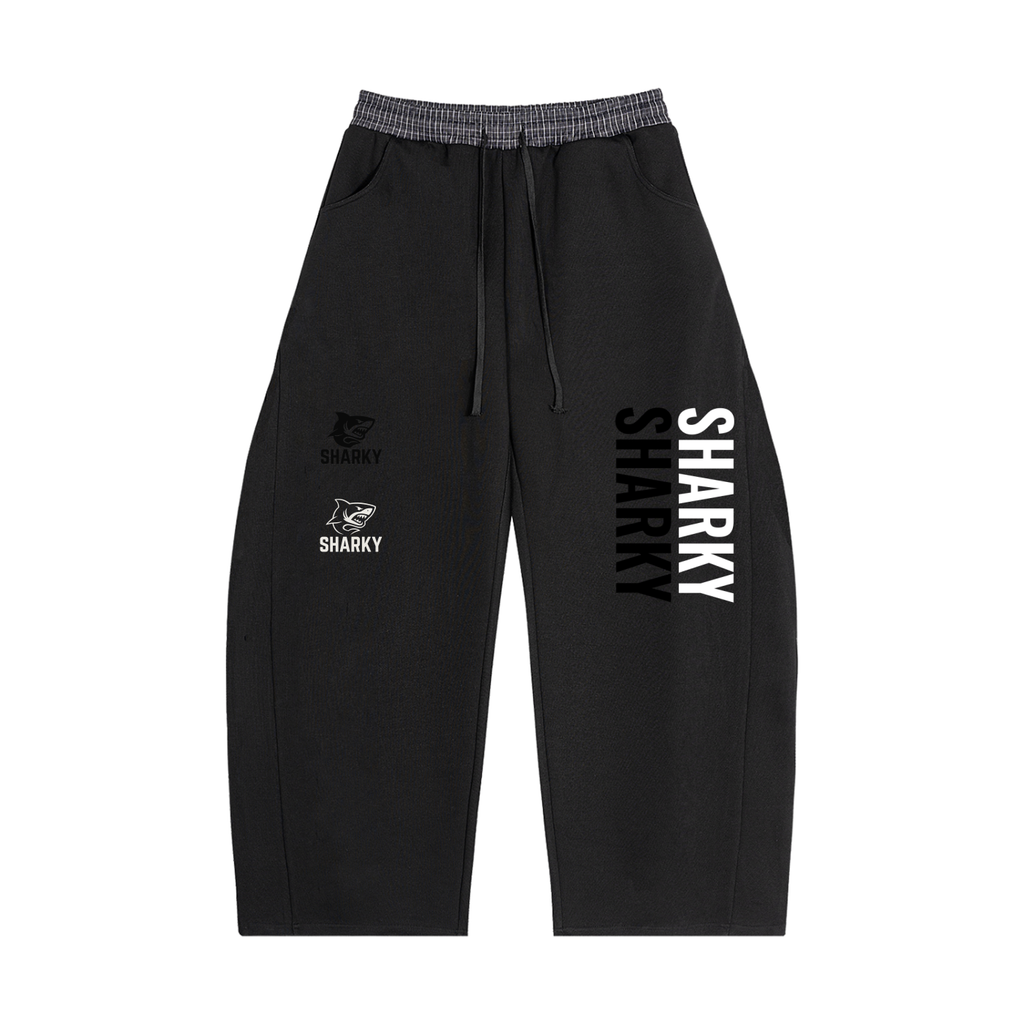 Plaid Waistband Barrel Sweatpants ODMPOD