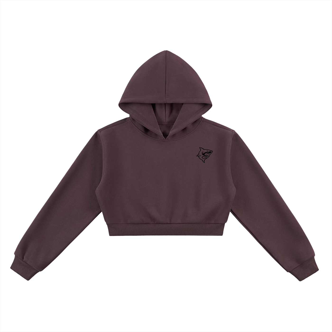 Women's Essential Cropped Hoodie - SHARKY