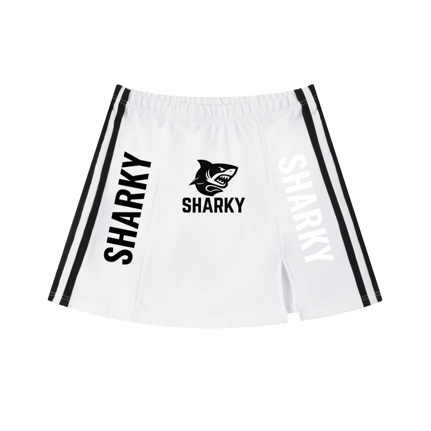 Contrast Side Stripe Slit Skirt Womens ODMPOD