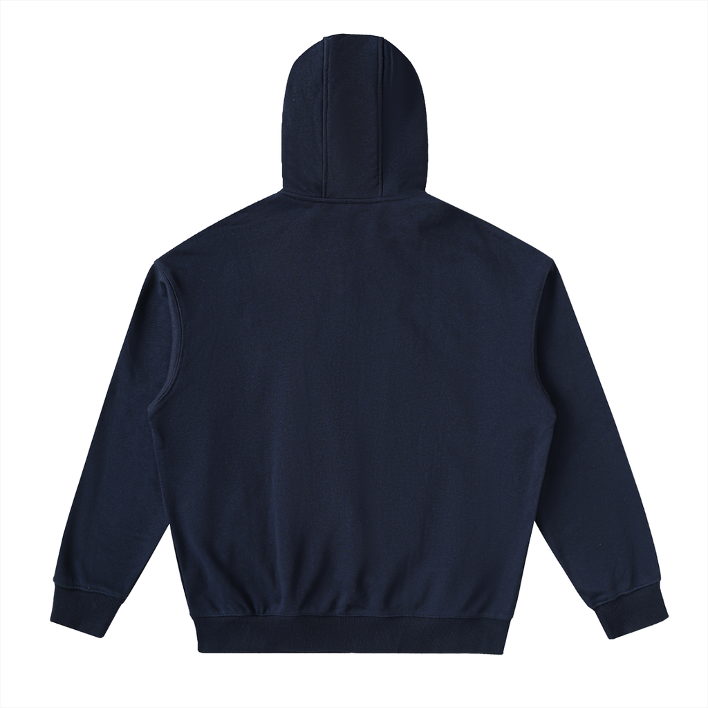 Drop-Shoulder Zip Up Hoodie - SHARKY