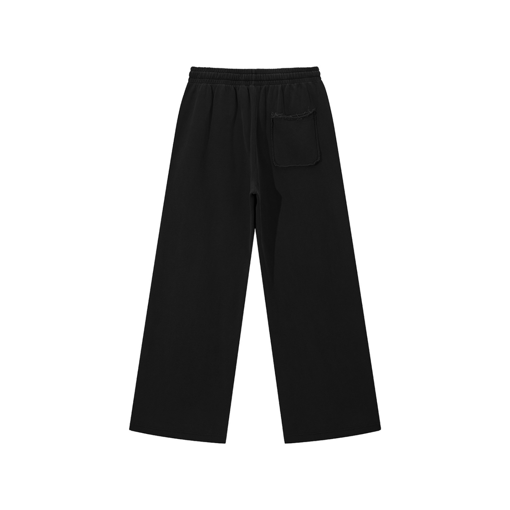 Snow Washed Raw Edge Sweatpants - SHARKY