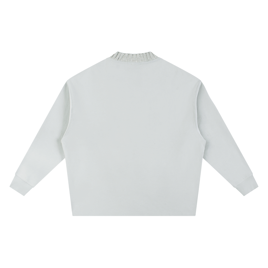 Knitted Round Neck Oversize Sweatshirt - SHARKY