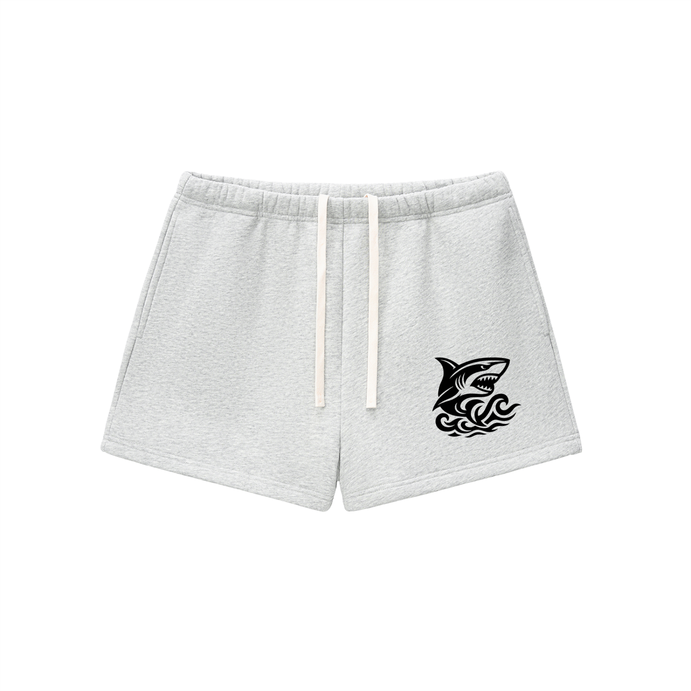 Women's Essential Fleece Drawstring Sweatshorts - SHARKY