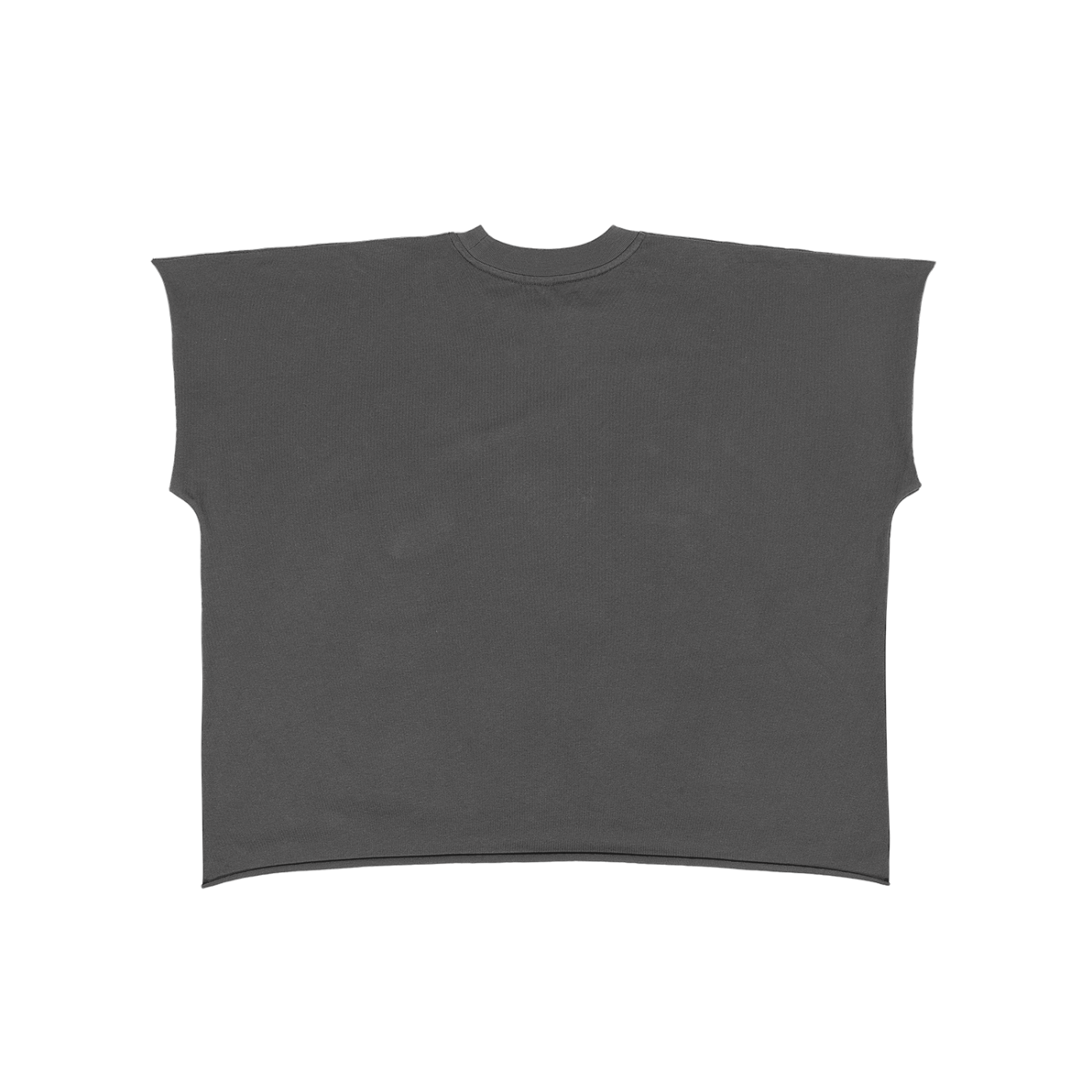 Raw Edge Boxy Non-Shrink T-Shirt - SHARKY