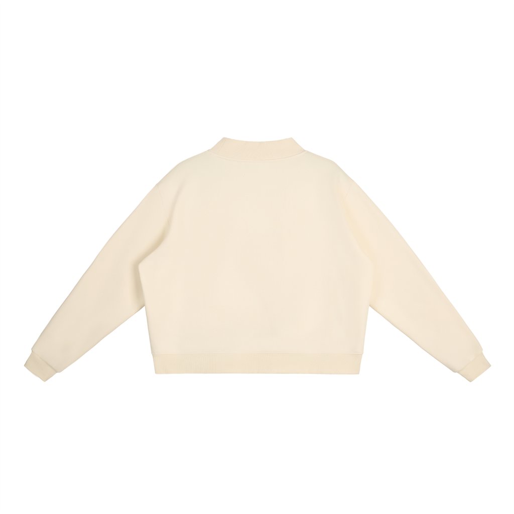 Essential Fleece Mid-Neck Crew Sweatshirt - SHARKY