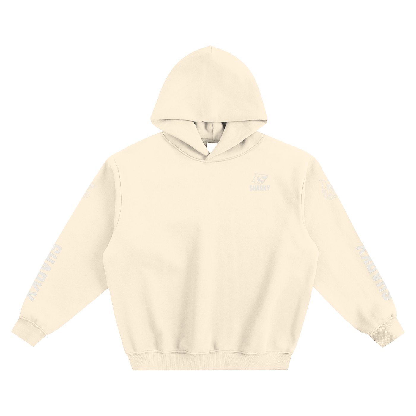 Fleeced Boxy Hoodie - SHARKY