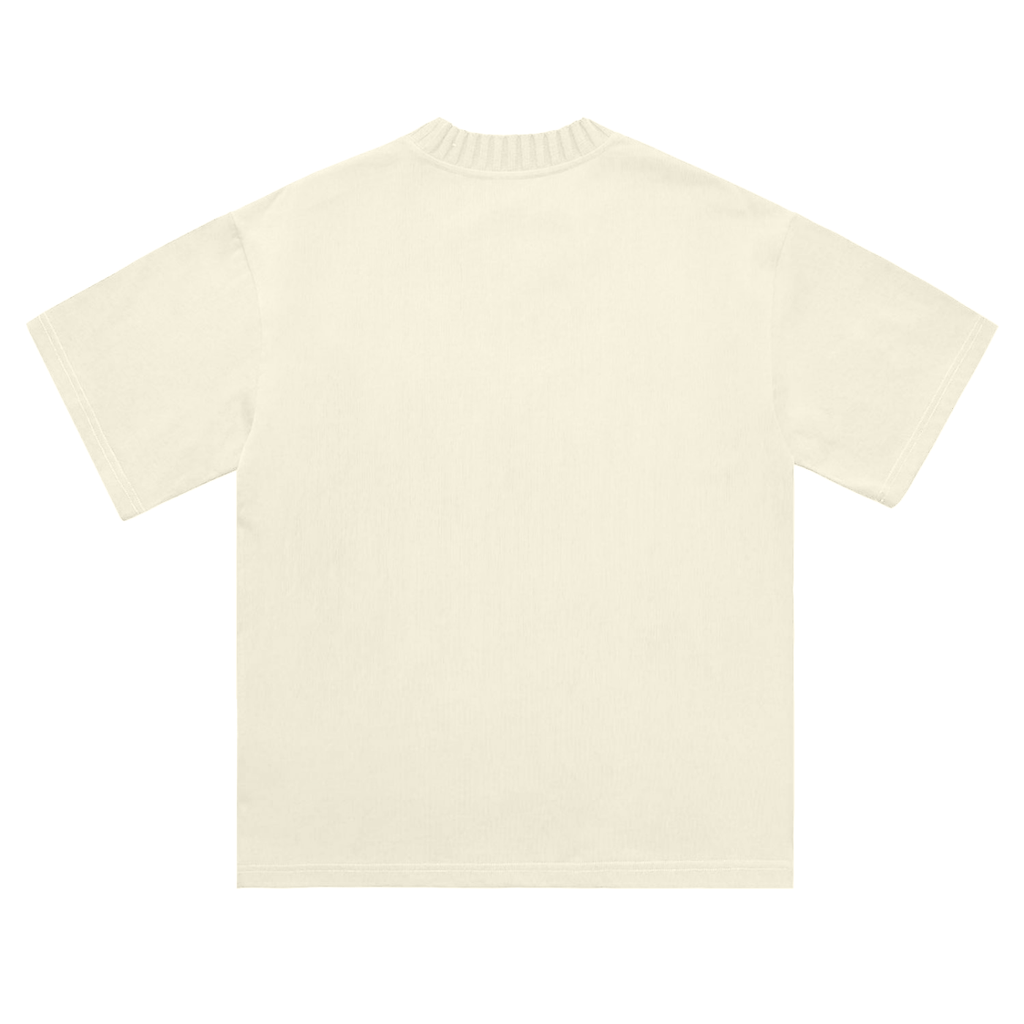 Heavyweight Knitted Round Neck T-Shirt - SHARKY